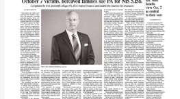 כתבה שפורסמה ב- Jerusalem Post על תביעה בסך 5 מיליארד ש״ח, שהוגשה ע״י משרד עוה״ד ד״ר גדעון פישר ושות׳, נגד הרשות הפלסטינית ואש''ף, בשם 835 נפגעים ובני משפחות שכולות מאירועי 7 באוקטובר.